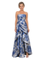 Chicsew Floral Strapless Ruched Floor-Length A-Line Mother of The Bride Dress