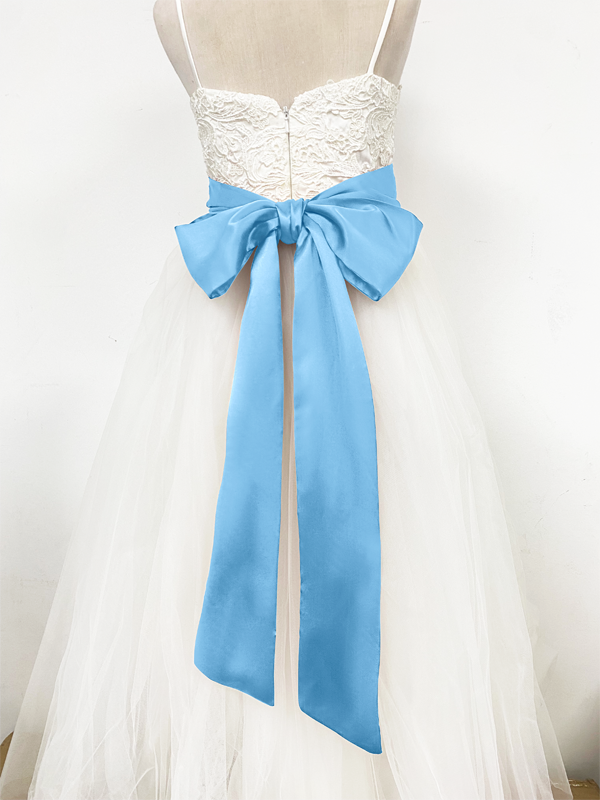 Girls Satin Tie Back Belt