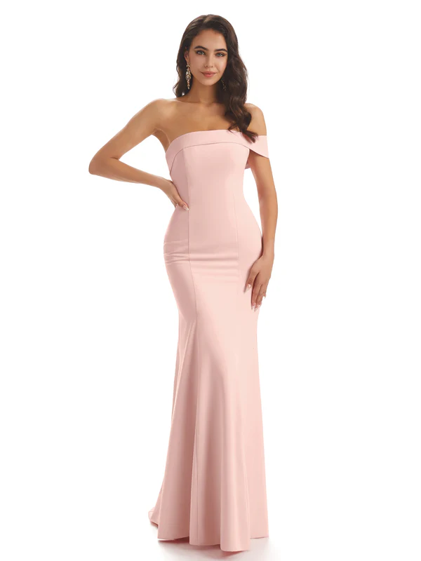 Modern Soft Satin One Shoulder Floor-Length Sexy Mermaid Bridesmaid Dresses In Stock