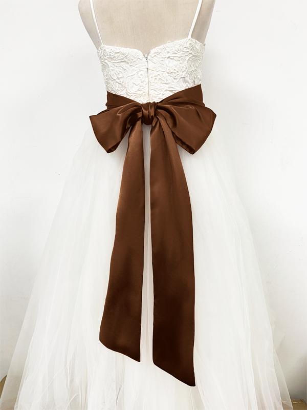 Girls Satin Tie Back Belt