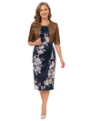 Open Front 1/2 Sleeves Satin Jacket