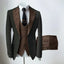 Chocolate Mens' formal Suits Slim Fit Notch Lapel suit 3 Pieces Suit CN492