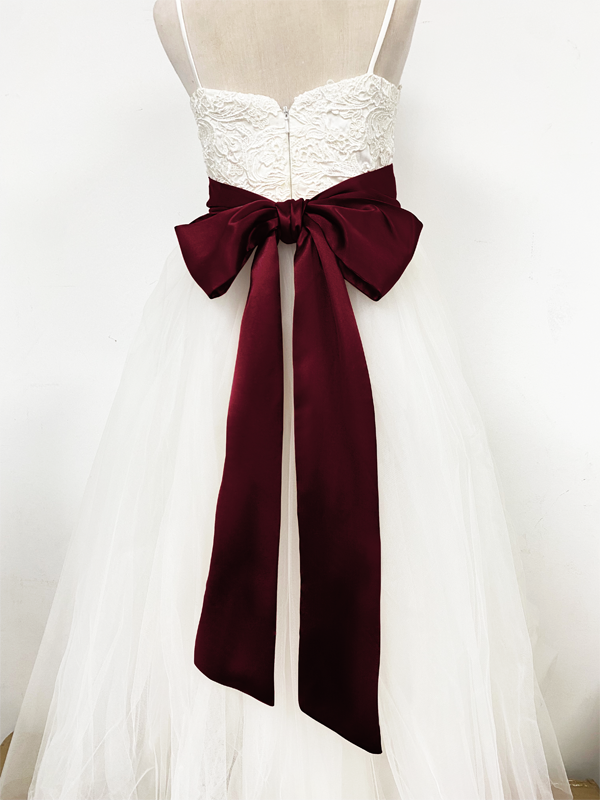 Girls Satin Tie Back Belt