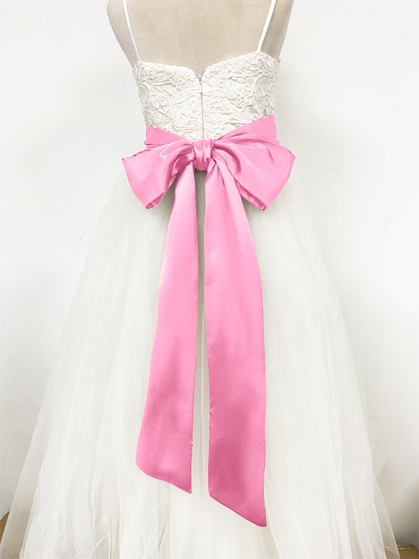 Girls Satin Tie Back Belt