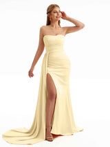 Sweetheart Sexy Summer Satin Mermaid Bridesmaid Dresses