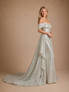 ChicSew Glam Off Shoulder Sequin Sleeveless Mermaid Floor-Length Wedding Dresses