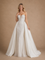 ChicSew Sweetheart Tulle Beading Mermaid Wedding Dresses With Satin Overskirt
