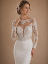 ChicSew Lace Illusion Long Sleeves Mermaid Floor-Length Wedding Dresses With Train
