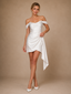 ChicSew Sexy Off The Shoulder Ruching Satin Mini Wedding Dress