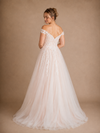 ChicSew Elegant Classy Lace Tulle Off The Shoulder A-Line Maxi Wedding Dresses