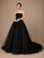 ChicSew Fancy A-Line Lace Tulle Sleeveless Floor-Length Wedding Dresses With Long Train