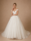 ChicSew Beautiful Off The Shoulder Lace Appliques Tulle A-Line Long Wedding Dresses