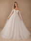ChicSew Beautiful Off The Shoulder Lace Tulle A-Line Floor-Length Wedding Dresses