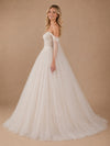 ChicSew Beautiful Off The Shoulder Lace Tulle A-Line Floor-Length Wedding Dresses