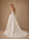 ChicSew Sexy V-Neck A-Line Sleeveless Satin Long Wedding Dresses Online