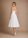 ChicSew Fancy Sweetheart  Lace Appliques A-Line Tea-Length Wedding Dresses