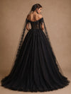ChicSew Unique Fancy Off The Shoulder Lace Tulle Boning A-Line Long Wedding Dresses