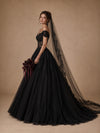 ChicSew Unique Fancy Off The Shoulder Lace Tulle Boning A-Line Long Wedding Dresses