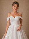 ChicSew Fancy Off The Shoulder A-Line Glitter Tulle Mini Wedding Dresses