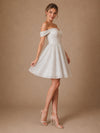 ChicSew Fancy Off The Shoulder A-Line Glitter Tulle Mini Wedding Dresses