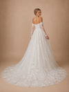 ChicSew Unique Fancy Sweetheart Lace Tulle Long Sleeves Maxi A-Line Wedding Dress