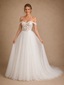 ChicSew Sexy Beautiful Off The Shoulder A-Line Boning Lace Tulle Floor-Length Wedding Dresses