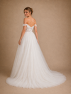ChicSew Sexy Beautiful Off The Shoulder A-Line Boning Lace Tulle Floor-Length Wedding Dresses