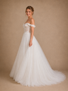 ChicSew Sexy Beautiful Off The Shoulder A-Line Boning Lace Tulle Floor-Length Wedding Dresses