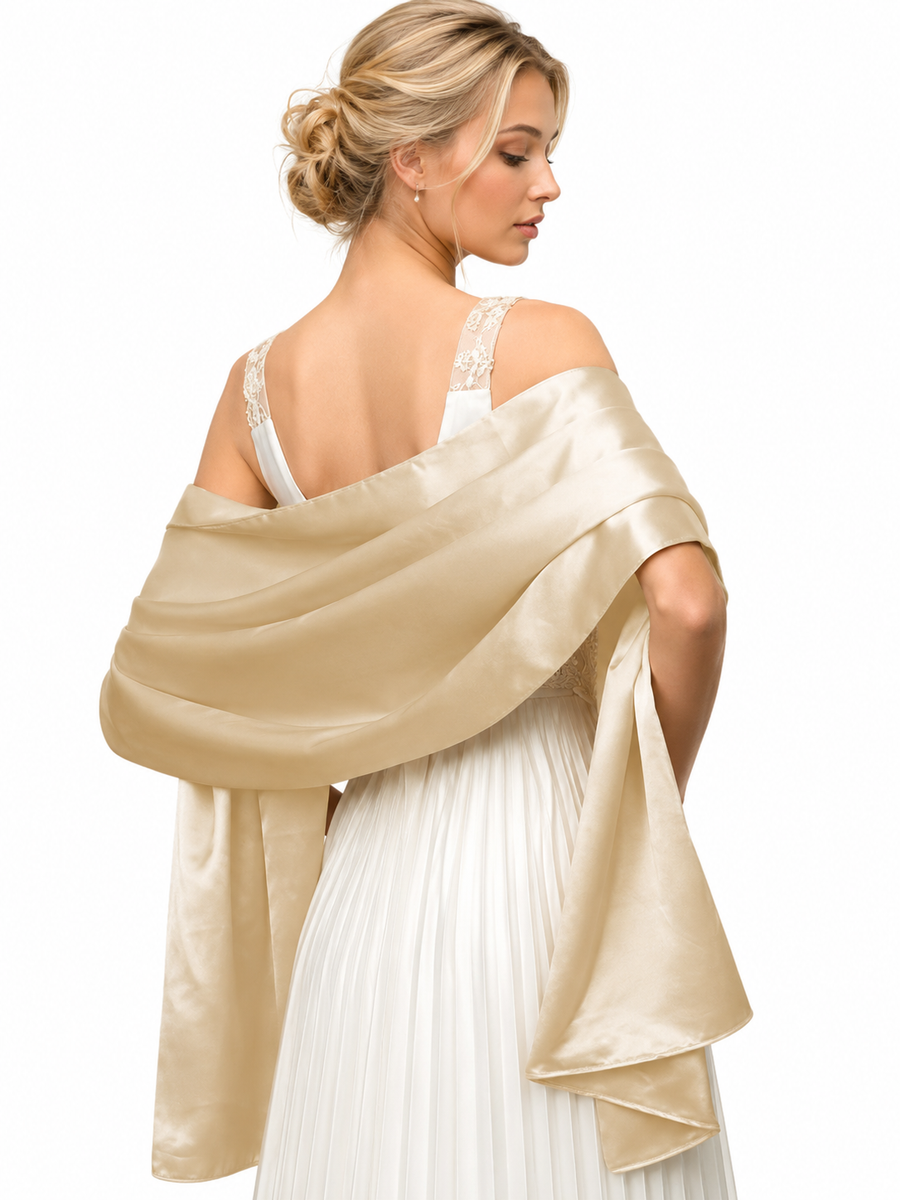 Women's Silky Scarf Shawls and Wraps for Wedding Favors Bride Bridesmaid Gifts Evening Dress Shawl