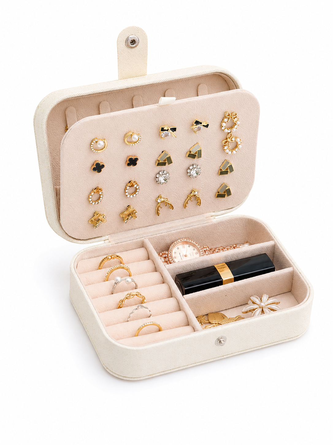 Ring Box Wedding Ring Earring Box Travelling Jewelry Box Random color  CN390