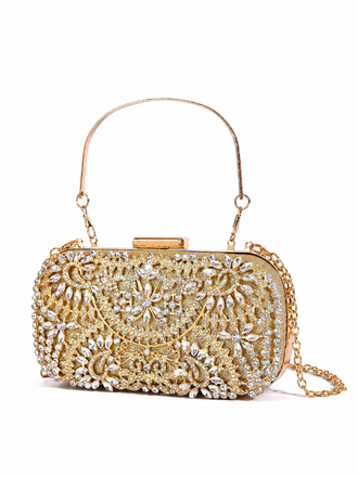 Crystal Evening Clutch Bag Bridal Wedding Purse Rhinestone Party Prom Handbag