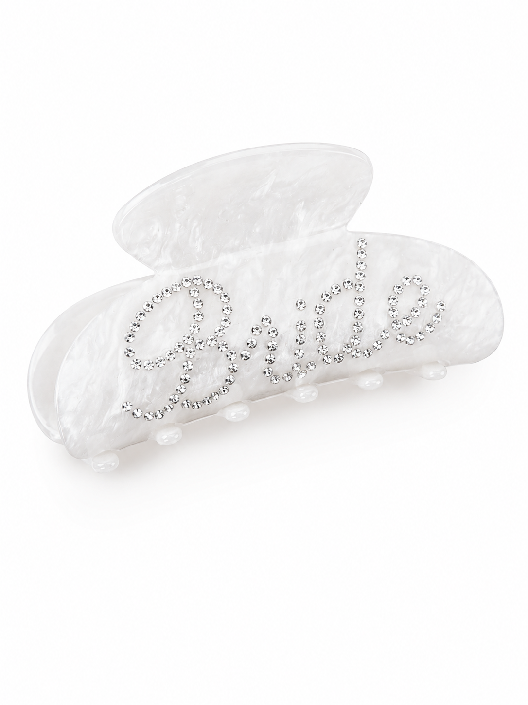 Letter Pearl Grab Clip Elegant Diamond Clip Large Hair Accessories CN396