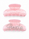 Letter Pearl Grab Clip Elegant Diamond Clip Large Hair Accessories CN396
