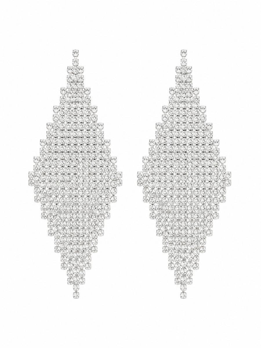 Personality Evening Dress Bride Wedding Stud Earrings