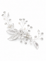 Simple Fairy Beauty Tiara Delicate Handmade Flower Side Clip Bride Wedding Dress Hairpin
