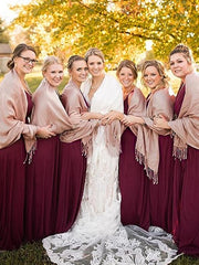 pashmina for formal dress Women's Silky Scarf Pashmina Shawls and Wraps for Wedding Favors Bride –  SposaDresses
