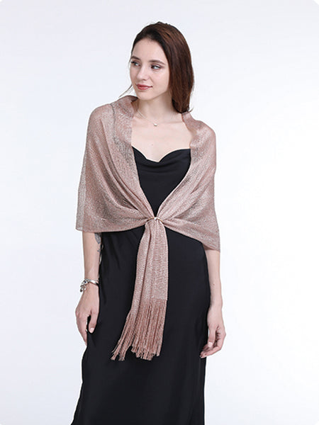 Metallic shawls hot sale wraps