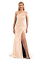 Satin Mermaid Gown with Side Slit