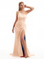 One-Shoulder Classic Mermaid Satin Bridesmaid Dress