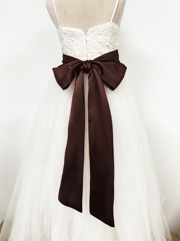 Girls Satin Tie Back Belt