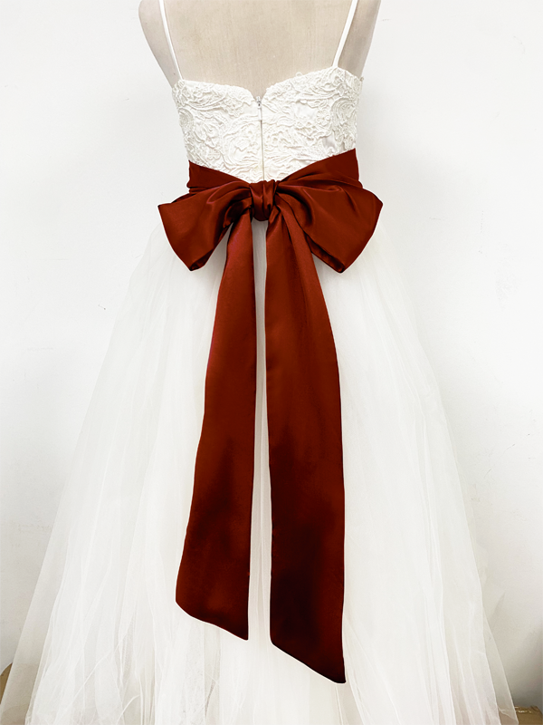 Girls Satin Tie Back Belt