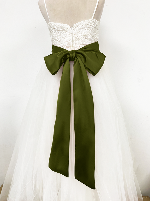 Girls Satin Tie Back Belt