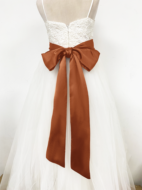 Girls Satin Tie Back Belt