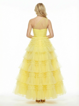 ChicSew Elegant Tulle Lace Ruffles Off The Shoulder Ball Gown Prom Dress