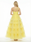 ChicSew Elegant Tulle Lace Ruffles Off The Shoulder Ball Gown Prom Dress