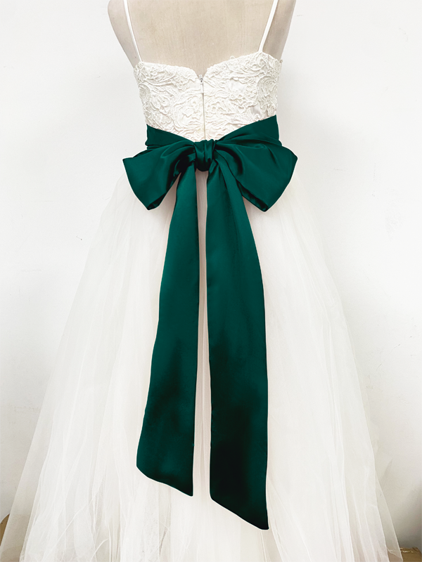 Girls Satin Tie Back Belt