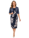Open Front 1/2 Sleeves Satin Jacket
