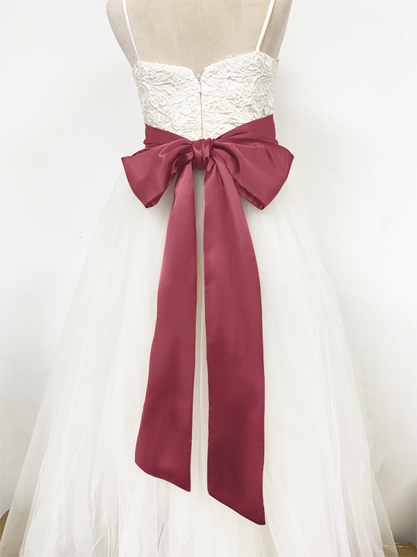 Girls Satin Tie Back Belt