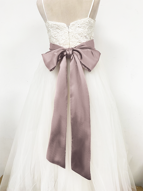 Girls Satin Tie Back Belt