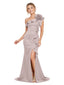 ChicSew One Shoulder Ruffle Soft Satin Mermaid Floor Length Bridesmaid Dresses